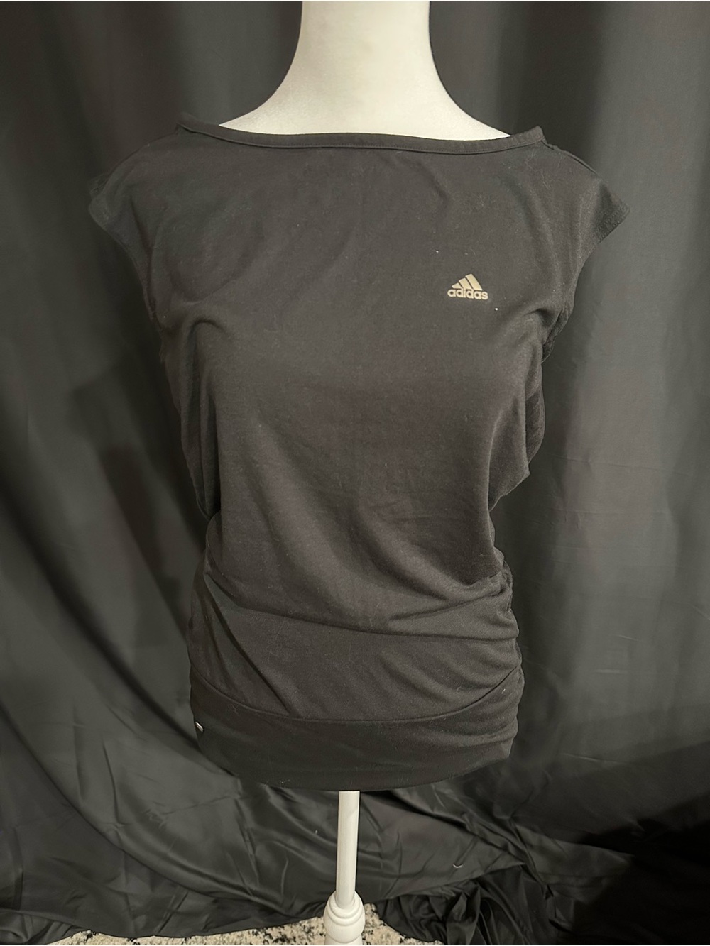 Adidas Women's Black Crewneck Athletic Tee
